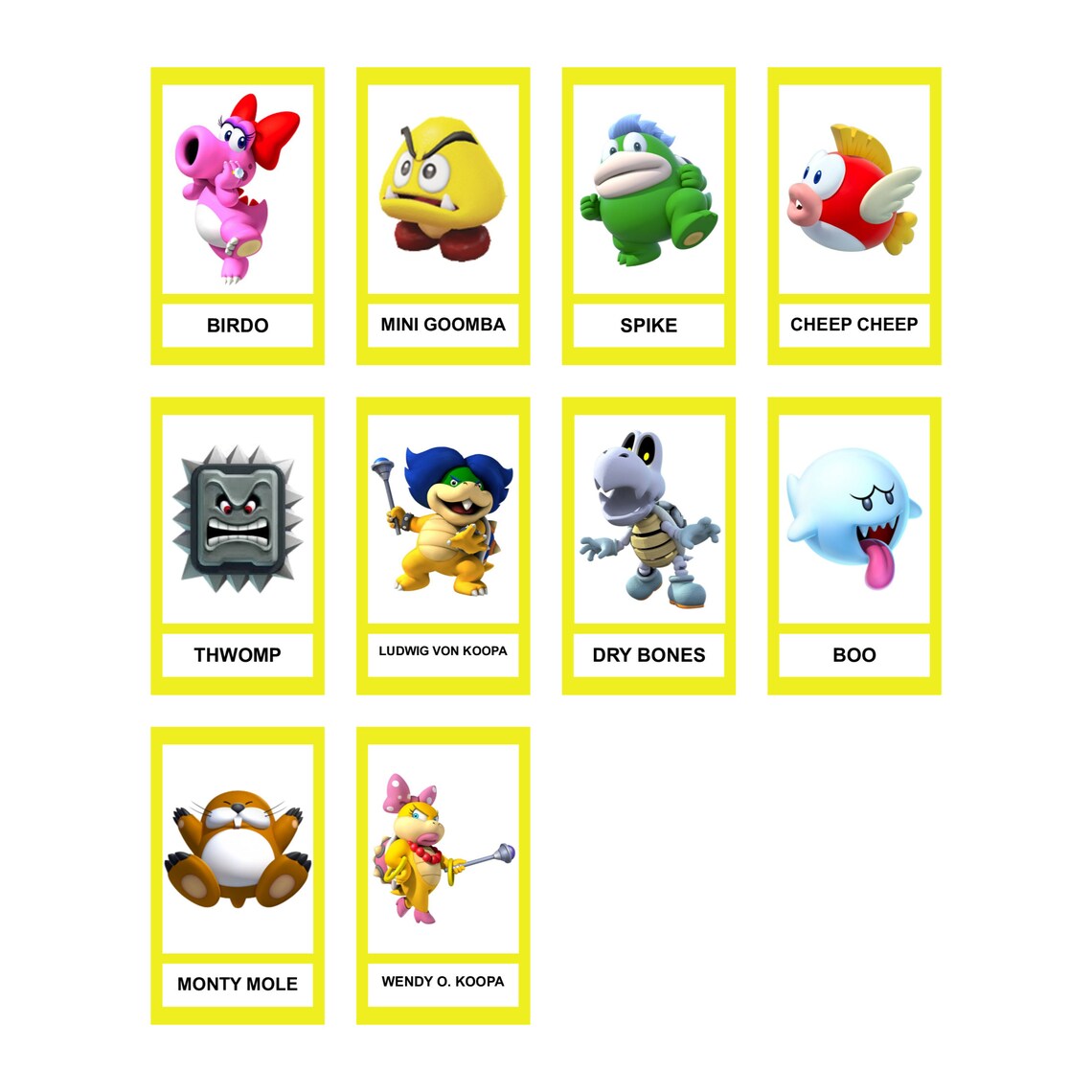 Guess Who Super Mario Bros Special Edition Game | Etsy