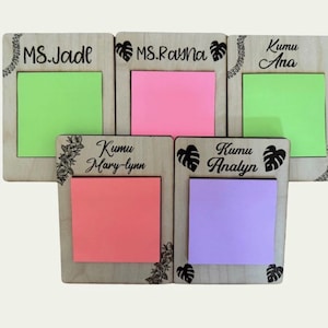 Op maat gemaakte notitieblokhouder