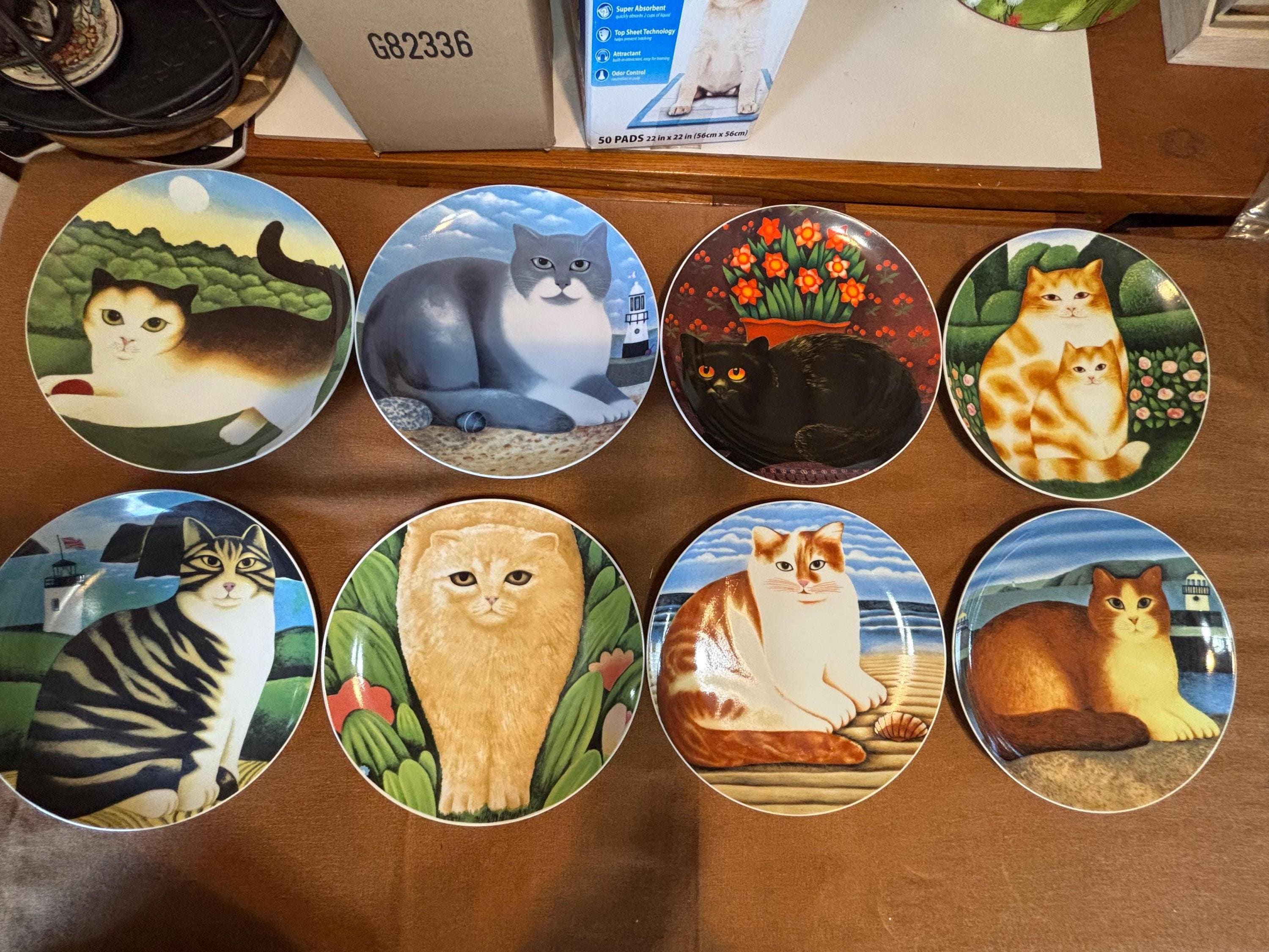Martin Leman Cat Plates - Etsy
