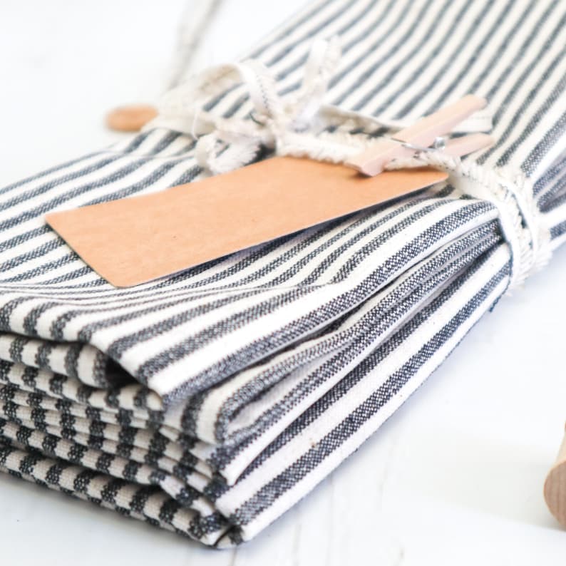 NEW SHOP Set of Two EcoFriendly Tea Towels Natural Etsy