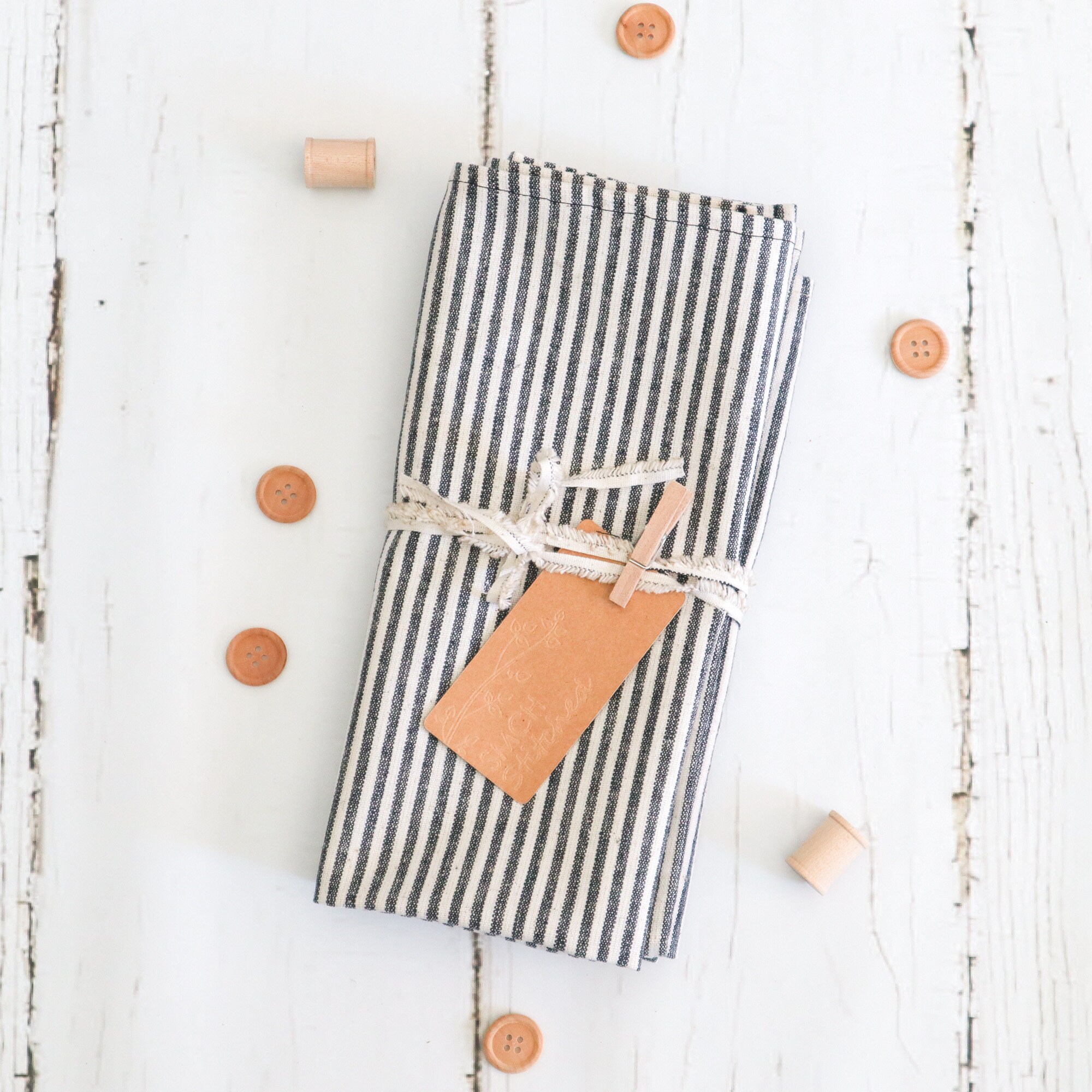 NEW SHOP Set of Two EcoFriendly Tea Towels Natural Etsy