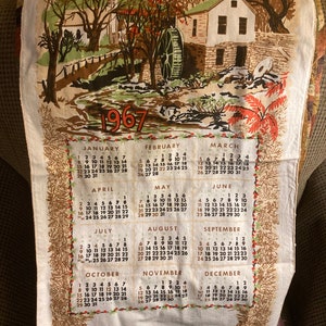 1967 Calendar - Etsy
