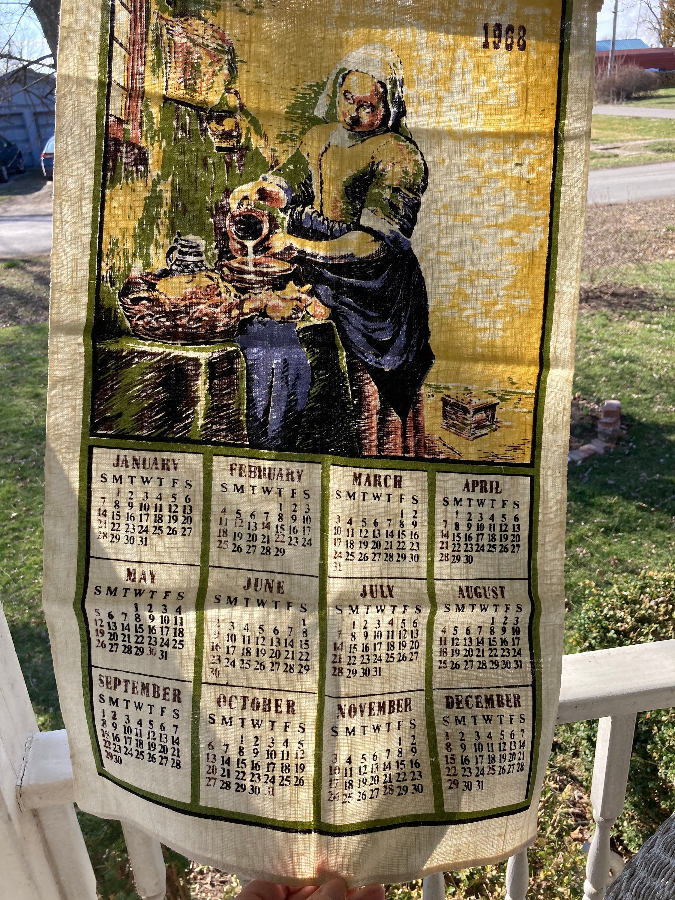 Calendar 1968 - Etsy