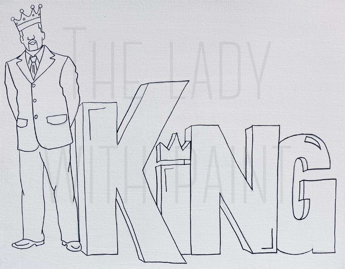 Pre drawn canvas Sip and paint kit Paint party for men and Etsy