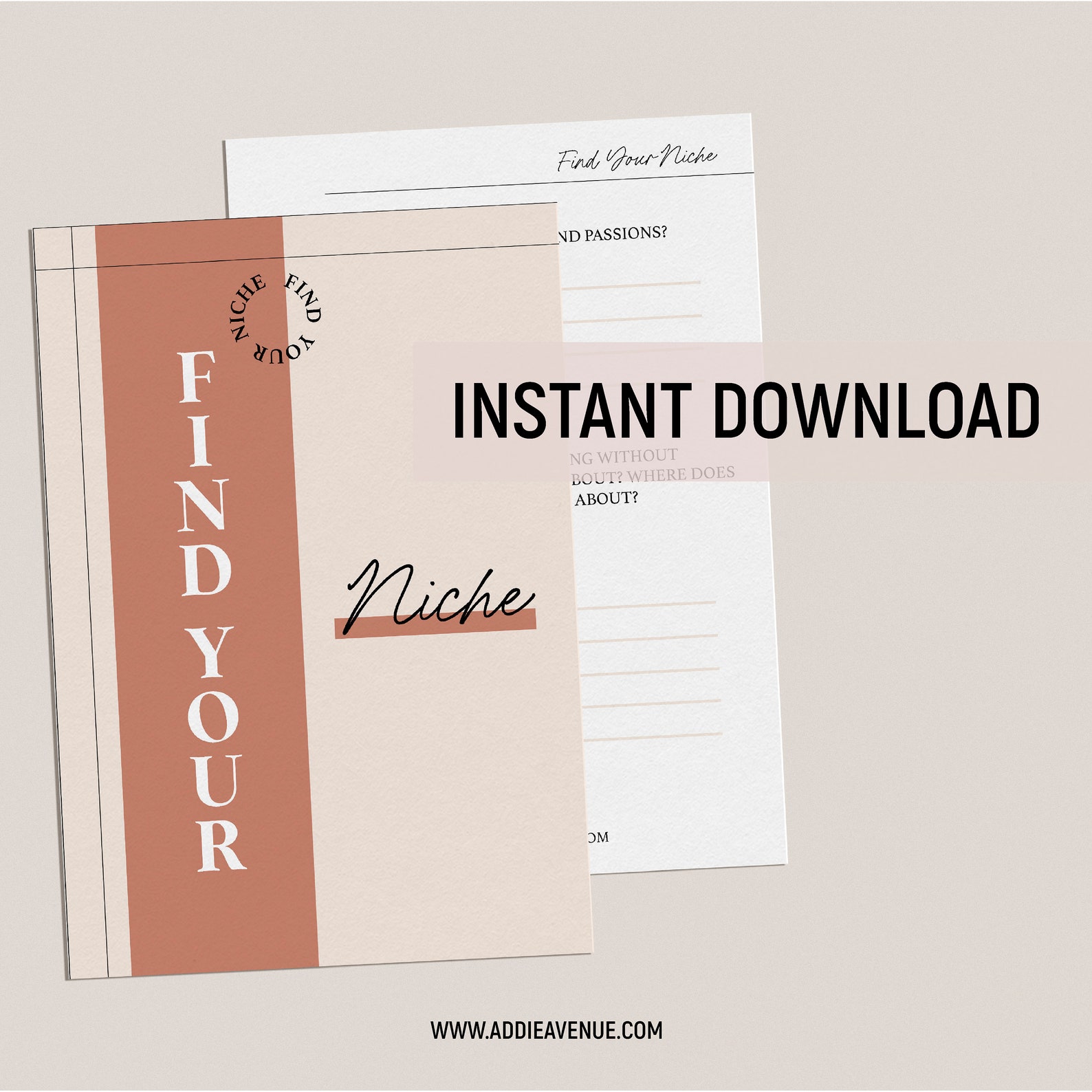 Find Your Niche Worksheet Find Your Passion Workbook | Etsy