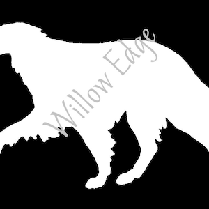 Borzoi Vinyl Decal Russian Wolfhound Graceful Trotting Windhound Dog Decorative Vinyl Indoor Outdoor