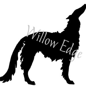 Proud Borzoi Russian Wolfhound Vinyl Decal Sticker (YOU GET TWO!)