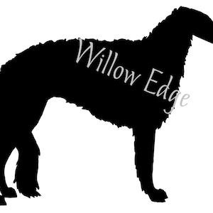 Standing Borzoi Vinyl Decal Russian Wolfhound Barsoi Windhound Dog Decorative Vinyl Indoor Outdoor YOU GET TWO