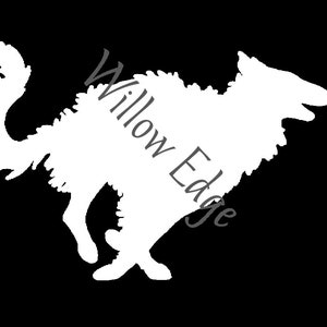 Running Borzoi Vinyl Decal Russian Wolfhound Windhound Dog Decorative Vinyl Indoor Outdoor YOU GET TWO