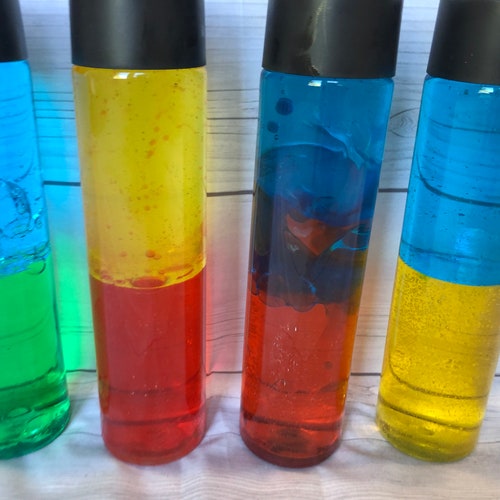 Color Mixing Sensory Bottles Etsy