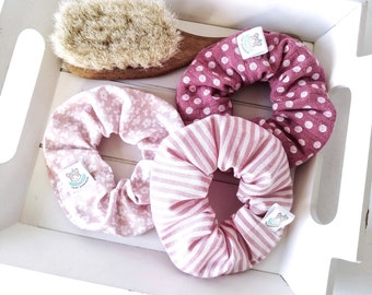 kleines Scrunchie für Kinder, Haargummi, rosa Töne