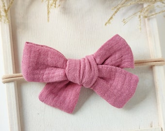 large hair bow, hairband baby, hair clip, pink, MAXI