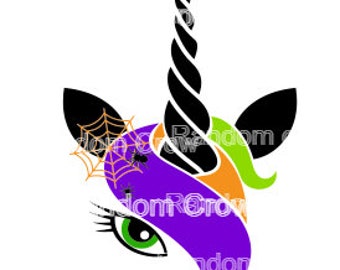 Unicornio de Halloween SVG