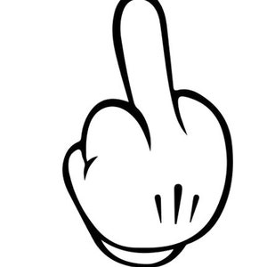 Cartoon Middle finger