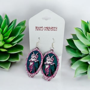 Vintage-Style Owl Earrings – Retro Handmade Jewelry, Unique Gift for Owl Enthusiasts and Animal Lovers