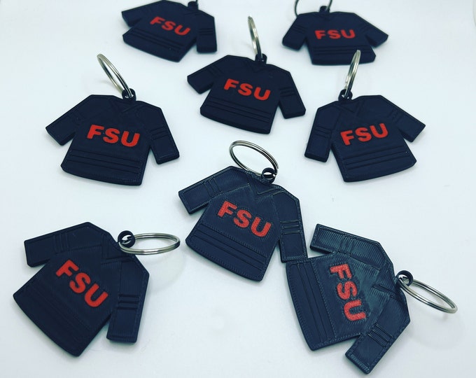 Customize Your Style with 3D-Printed Hockey Jersey Keychains | Personalized Souvenirs for Hockey Fans