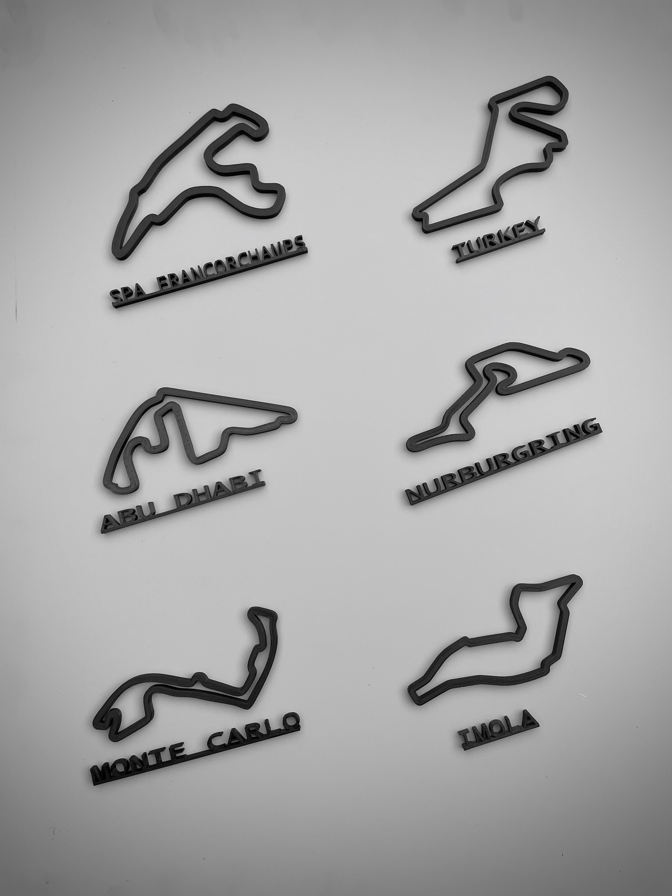 Custom F1 Circuit Wall Art Race Track Motorsport 3D Print Etsy UK