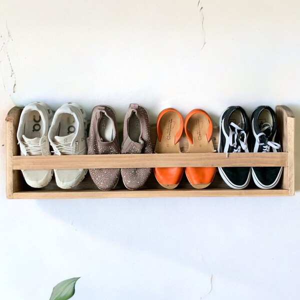 Wall Mounted Shoe Rack Etsy UK