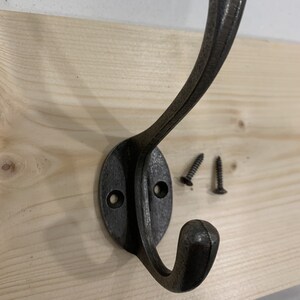 Coat Hooks Wall Mount / Coat Hooks for Wall /  Industrial Style / Cast Iron Metal Hangers - FREE DELIVERY