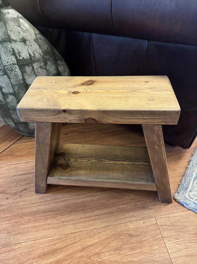 Handmade Rustic A-frame Side Table / Milking Stool / Farmhouse ...