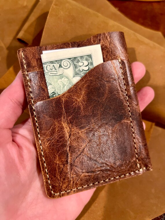 Sequoia Minimalist Card Wallet, Minimalist Wallet, Genuine Leather Wallet