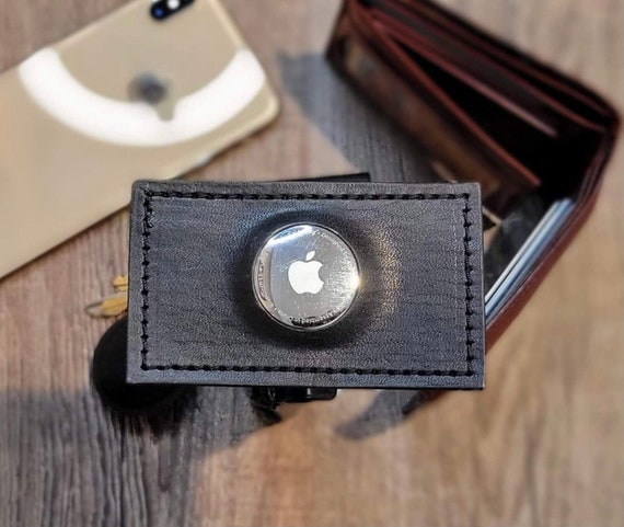 Leather Airtag Case for Wallet | Apple Airtag Wallet Card | Aircard | Airtag for Wallet | Apple Airtag Pouch Case