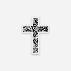 Cross Clear Vinyl Sticker || Christian Stickers Christian Car Decal ...