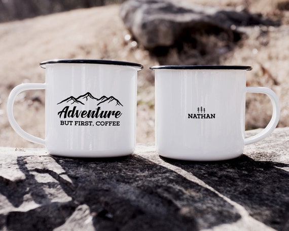 BULK BUY! FOUR 12 oz Enamel Sublimation Camp Coffee Mugs with