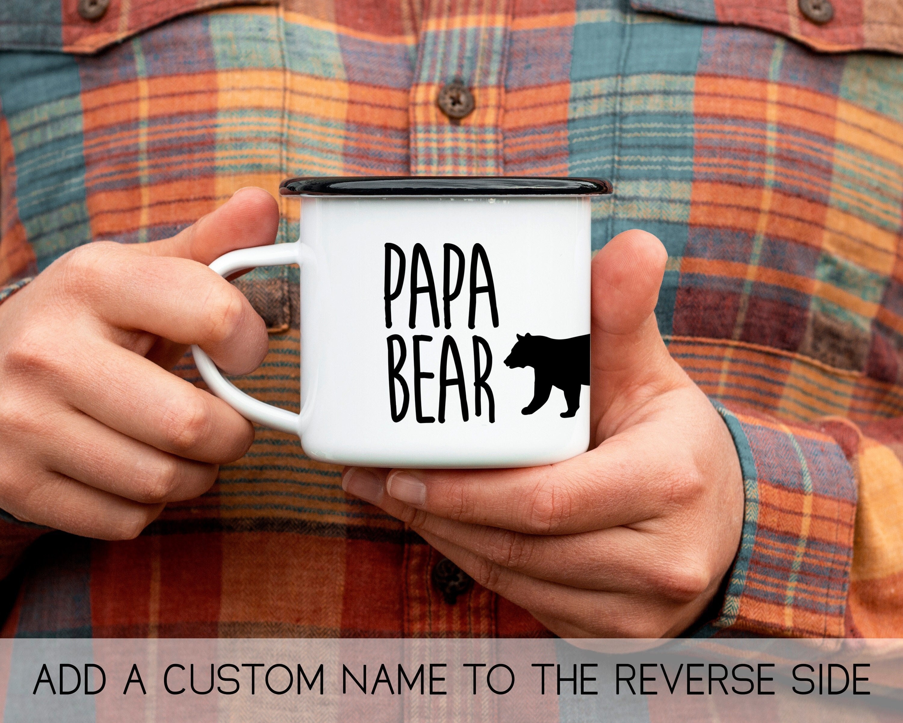 Papa Bear Rustic Camp fire Coffee Mug