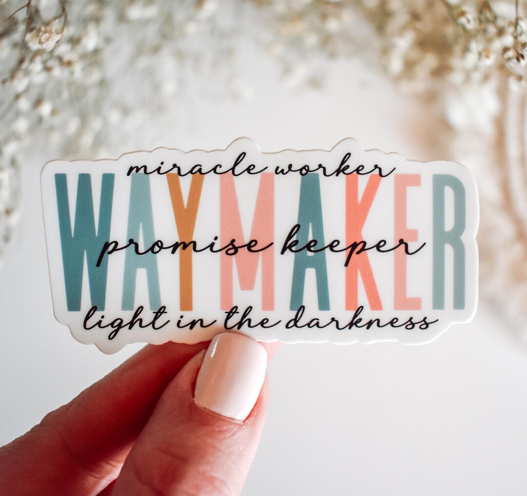 Way Maker Signs Waymaker Vinyl Sticker || Way Maker Christian Stickers Christian Car ...