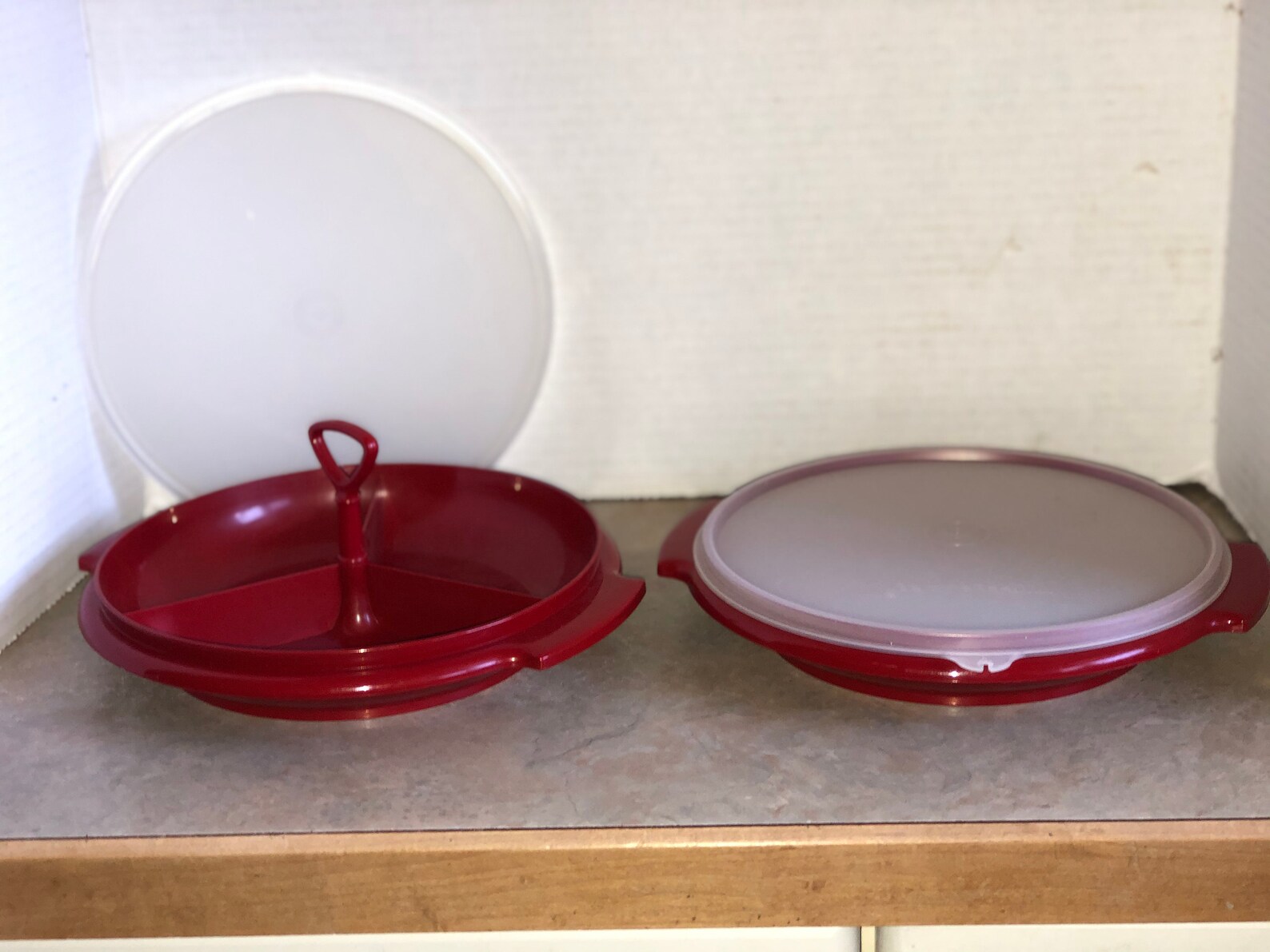 Tupperware divisé assiettes de service plateaux avec Etsy
