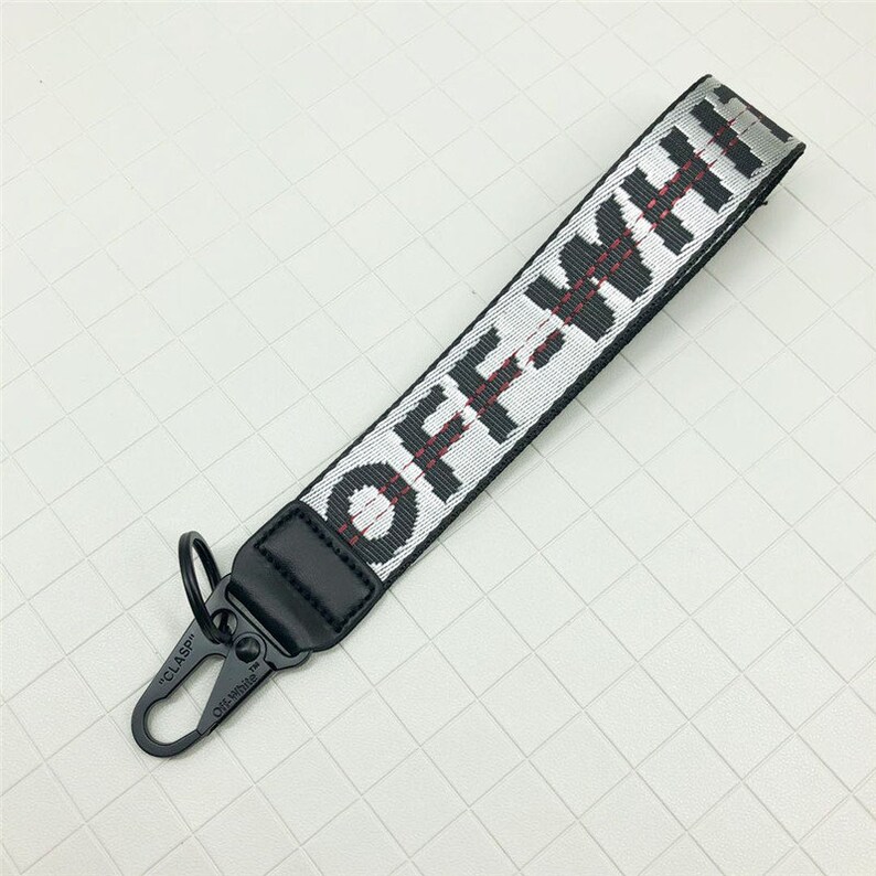 Off White Inspired Keychain Lanyard Industrial Badge ID Belt | Etsy
