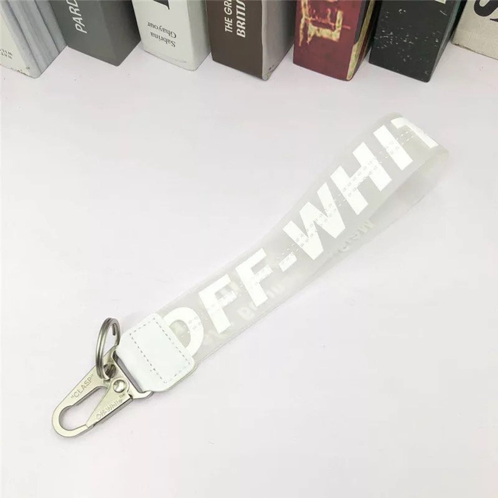 Off White Inspired Keychain Lanyard Industrial Clear Badge ID Etsy