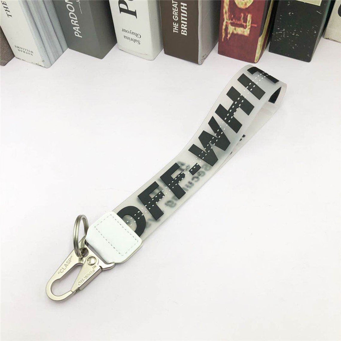 Off White Inspired Keychain Lanyard Industrial Clear Badge ID Etsy