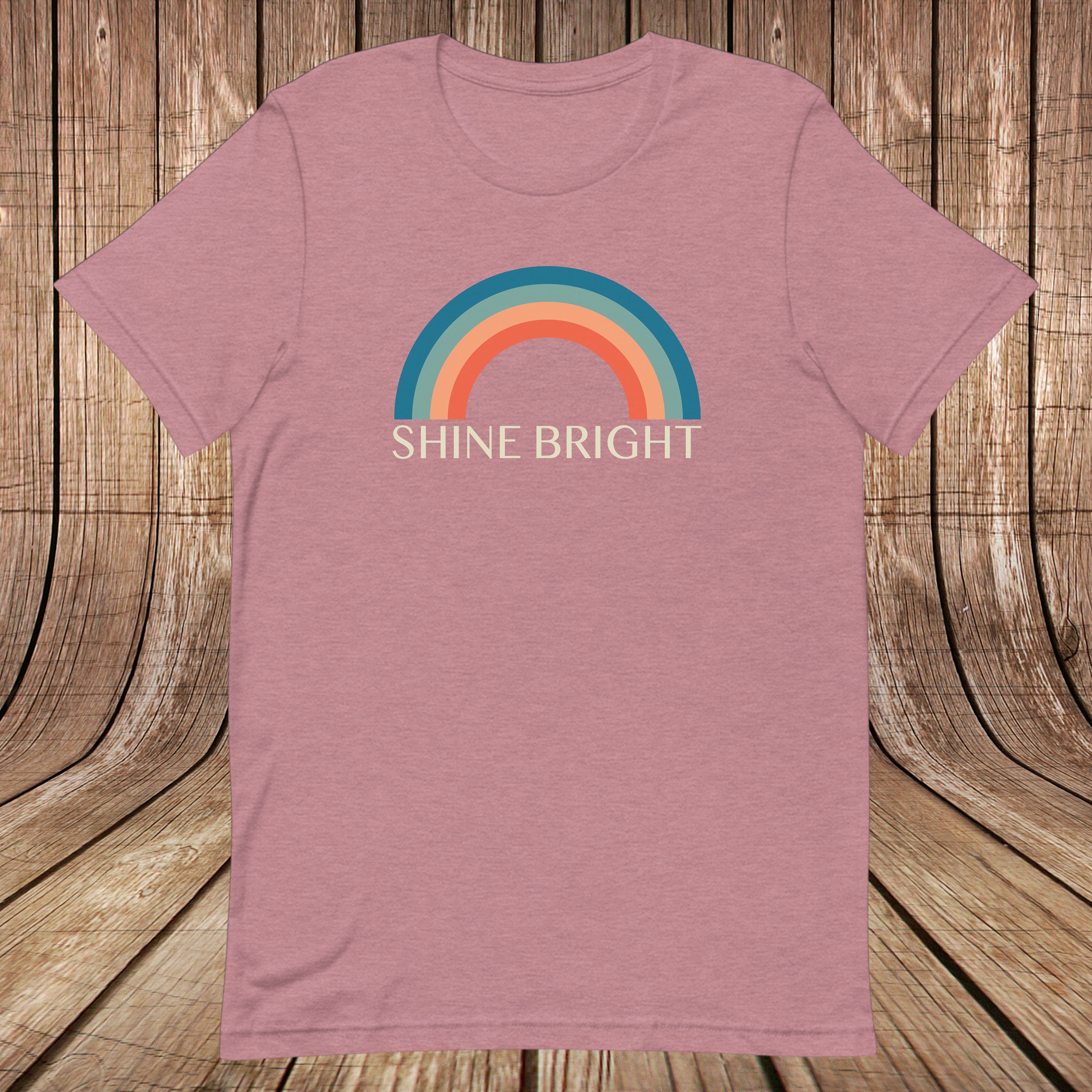 Shine Bright Rainbow T-shirt UNISEX FIT 