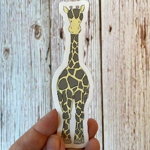 Vinyl giraffe sticker/laptop decal/water bottle sticker