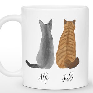 Cat Mug Personalized, Cat Mom Gift, Custom Cat Mug, Cat Lover Gift,