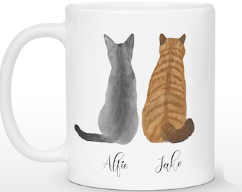 Cat Mug Personalized, Cat Mom Gift, Custom Cat Mug, Cat Lover Gift,