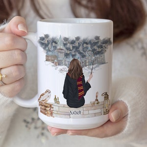 Personalized Wizard Mug, Personalized Holiday Friend Gift,Custom Portrait Mug,Best Friend Gift,Custom Name Coffee Cup, MUG0002