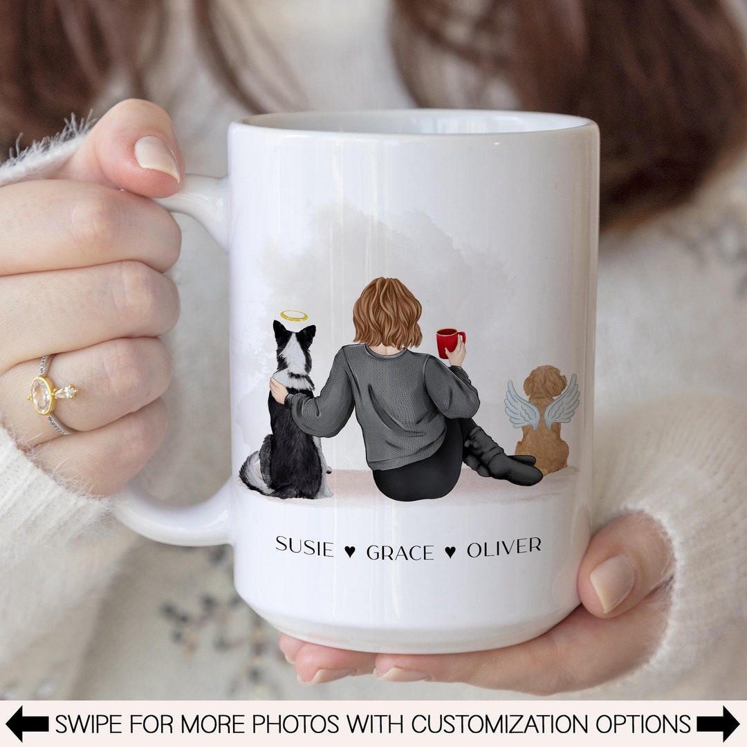 Pet Loss Memorial Custom Mug, Dog Cat Sympathy Gift, Dog Loss Mug