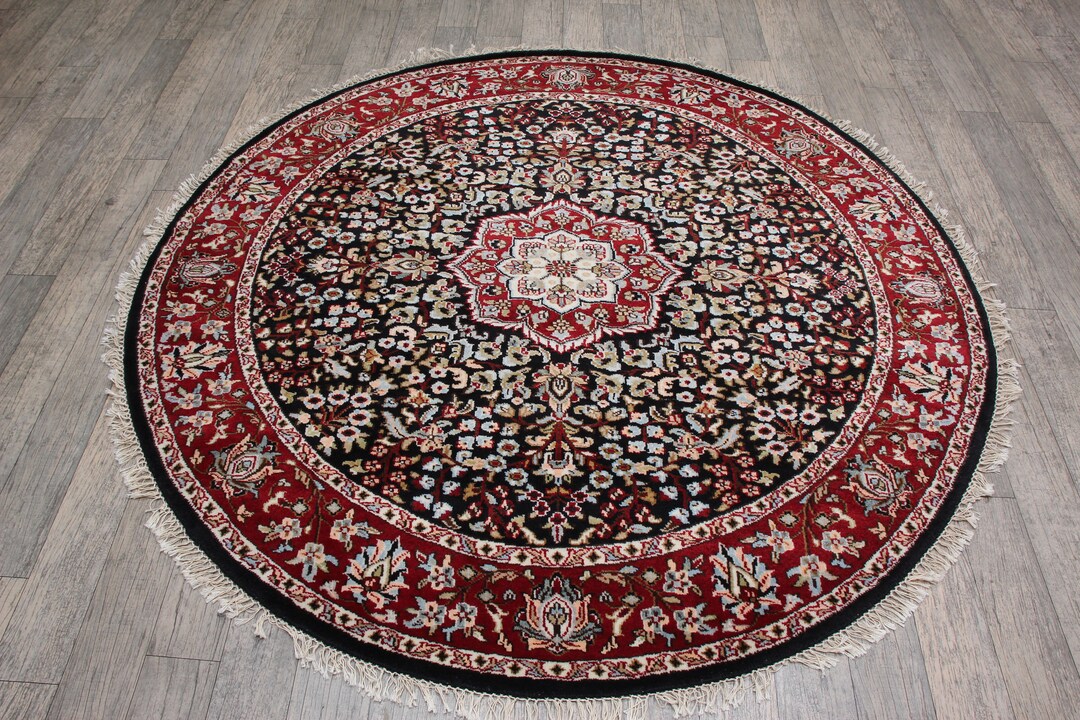 Round Rug Handmade Round Handknotted Rug , Handmade 6 Feet Round Carpet,made to Order - Etsy