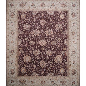 12x15 woollen area rug ,Oversized handmade carpet,360x460 cms rug