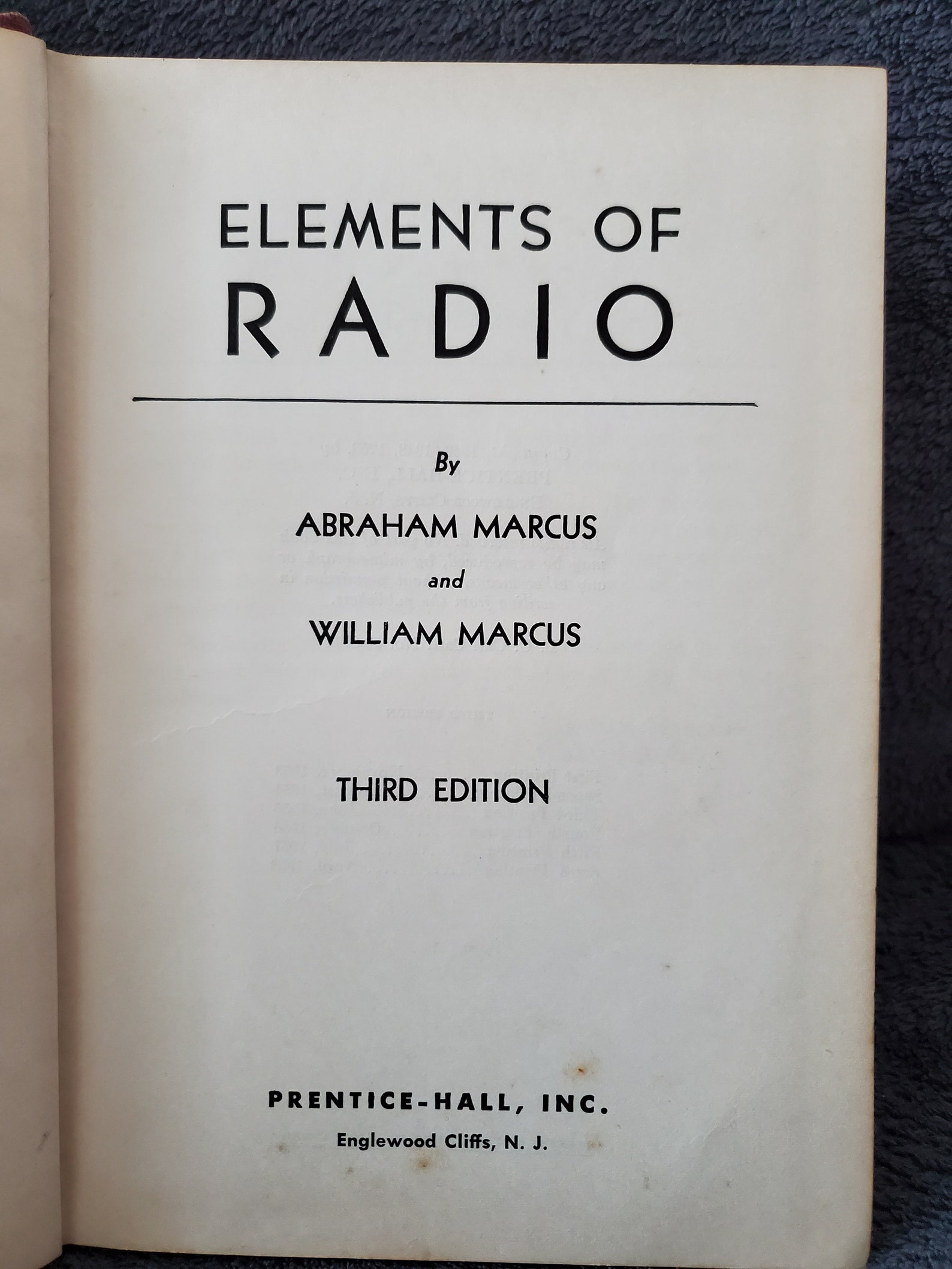 1958 Elements of Radio Third Edition Sixth Printing April Etsy