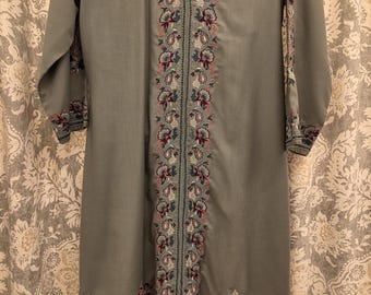 Vintage 2-Piece Sari Set | Bohemian Ethnic Lounge Set