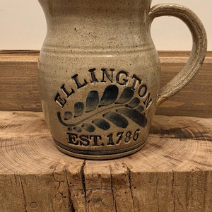 Signed Ellington Westerwald Stoneware Pitcher | Est. 1786 German Salt Glazed Pottery