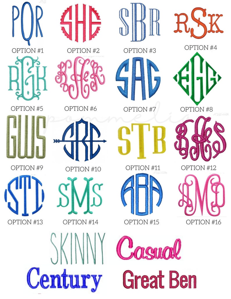 a bunch of different font and numbers on a white background