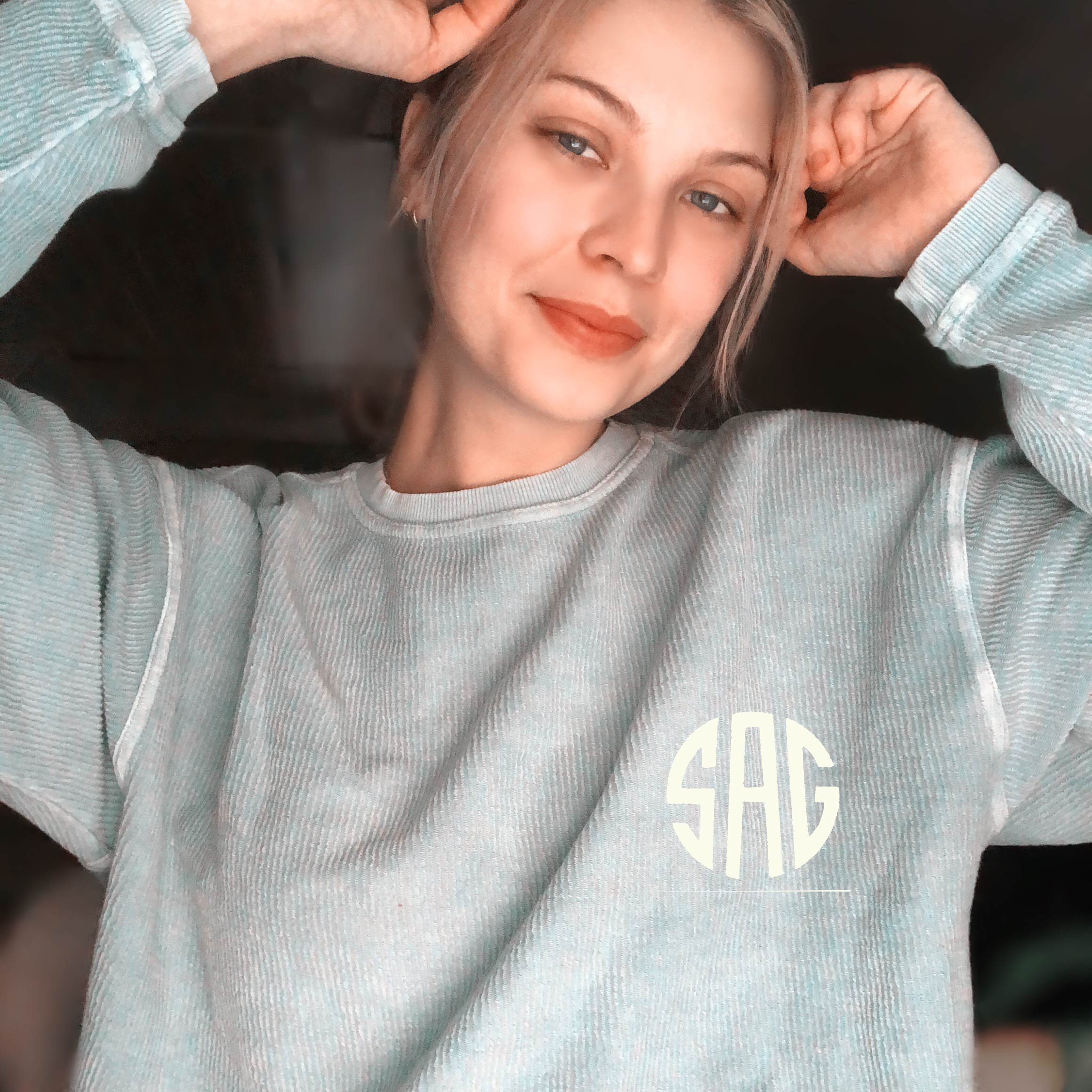 Custom Monogram Sweatshirt – Embroidered Girl