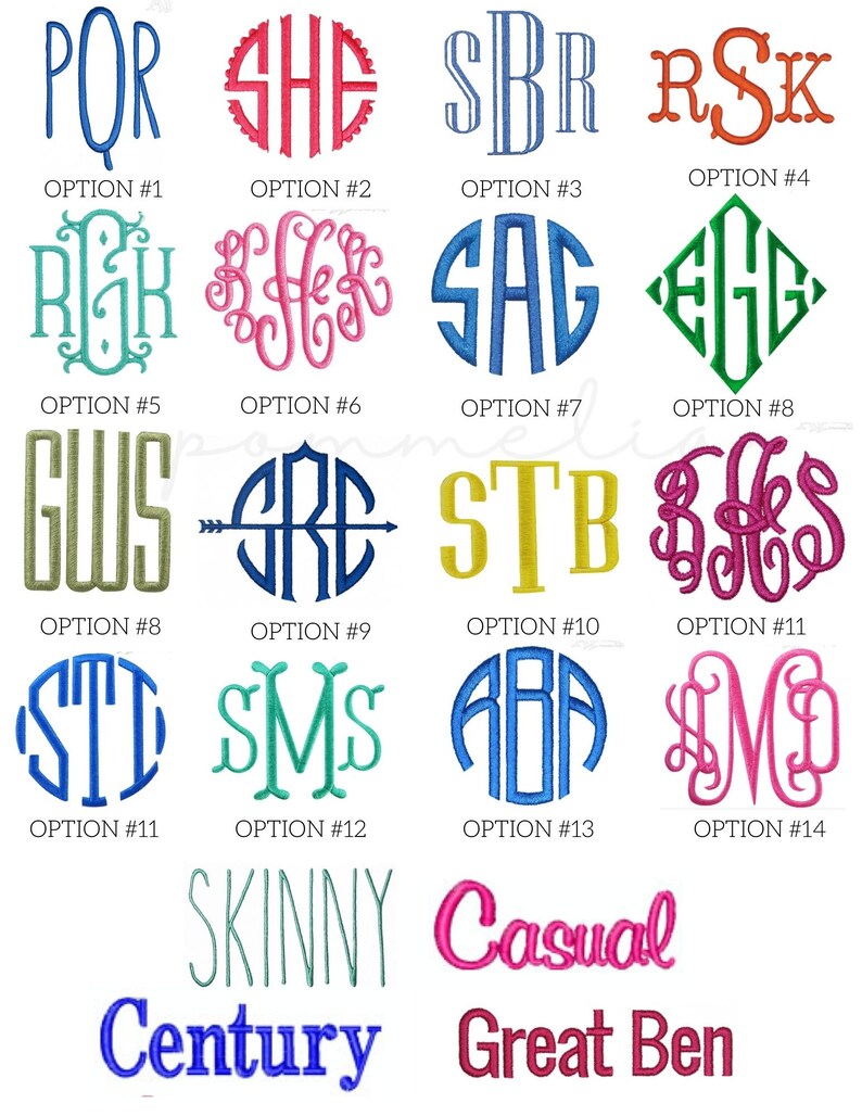 a bunch of different font and numbers on a white background