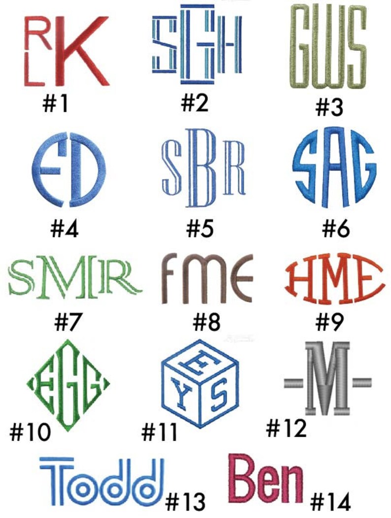 a bunch of different font and numbers on a white background