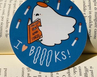 I love BOOKs sticker